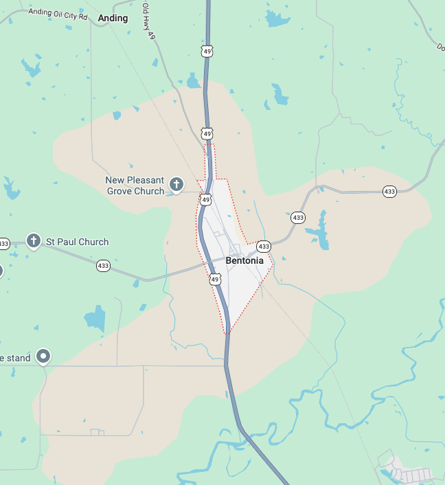 Map screenshot for Jackson Business Office
